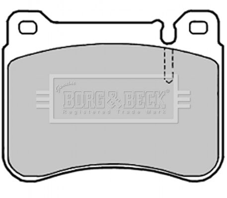BORG & BECK Комплект тормозных колодок, дисковый тормоз BBP1998